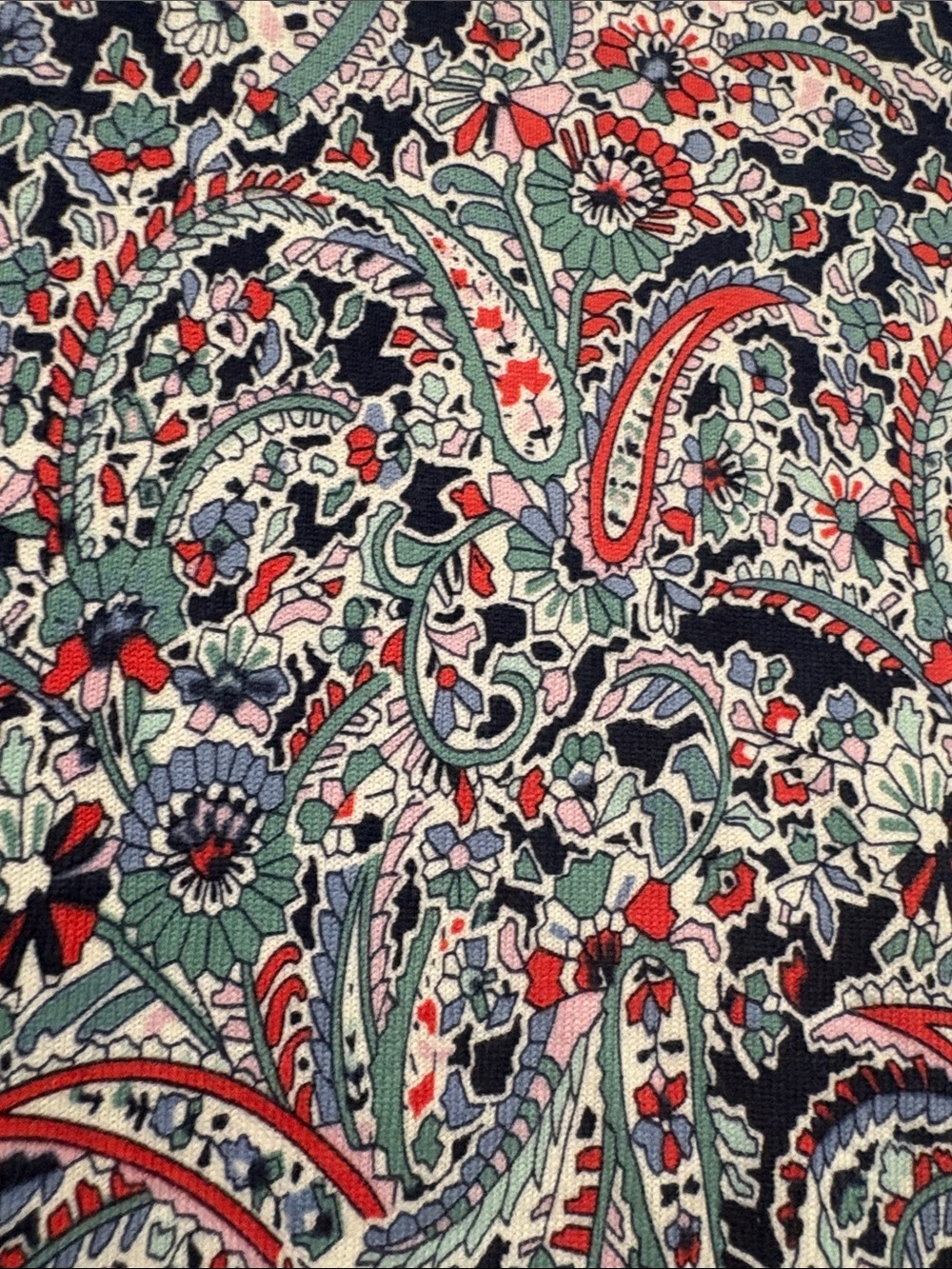Talbots Cotton Paisley Cardigan, Size L, NWT - Picture 8 of 11
